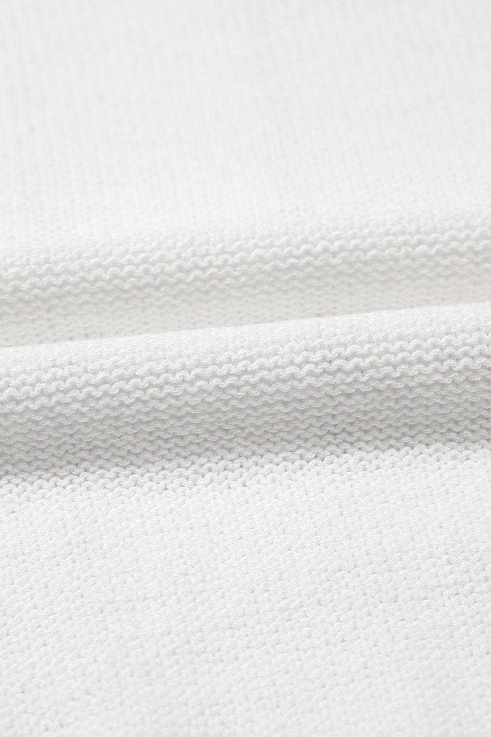 Openwork Round Neck Short Sleeve Knit Top - Trendsi - Flyclothing LLC