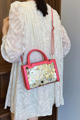 PU Leather Sequin Handbag - Trendsi - Flyclothing LLC
