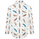Baha Ranch Boho Feather Long Sleeve Blouse