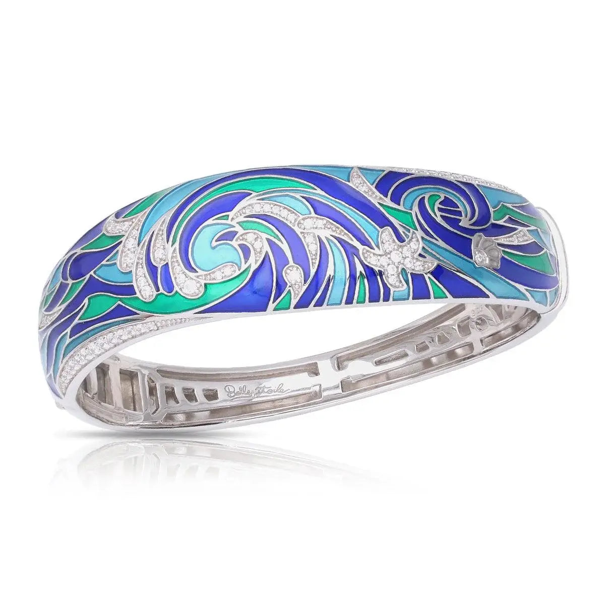 Ocean Wave Bangle - Belle Étoile Jewelry - Flyclothing LLC