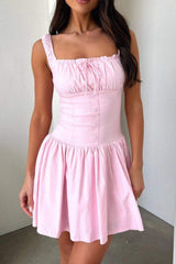 Decorative Button Square Neck Cami Dress - Trendsi - Flyclothing LLC