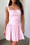 Decorative Button Square Neck Cami Dress - Trendsi - Flyclothing LLC