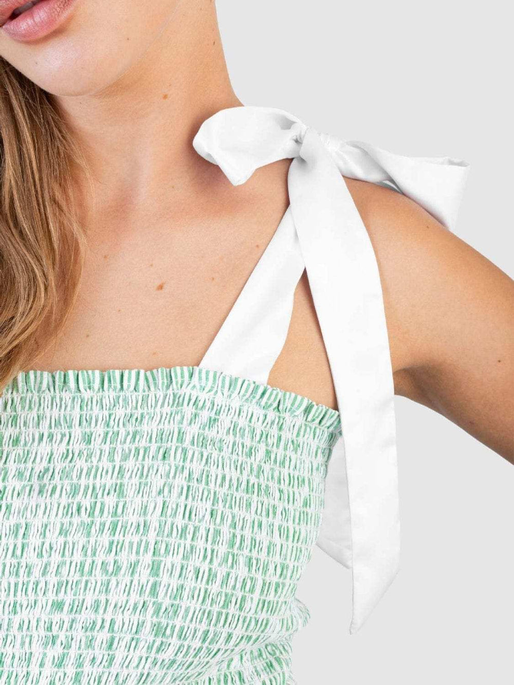 Smocked Tie Shoulder Cami and Shorts Set - Trendsi - Flyclothing LLC