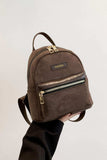 Suede Adjustable Strap Backpack Bag - Trendsi - Flyclothing LLC