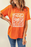 Letter Graphic Round Neck Short Sleeve T-Shirt - Trendsi - Flyclothing LLC