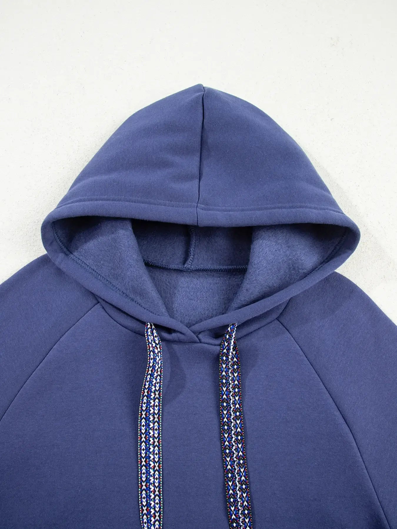 Fleece Lined Adjustable Drawstring Oversize Tunic Hoodie - Trendsi - Flyclothing LLC
