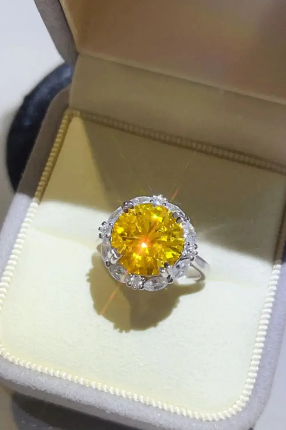 5 Carat Moissanite 925 Sterling Silver Ring - Trendsi - Flyclothing LLC