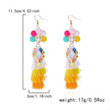 Halloween Ghost Tassel Drop Earrings - Trendsi - Flyclothing LLC