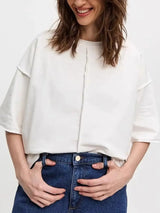 Round Neck Half Sleeve T-Shirt - Trendsi - Flyclothing LLC