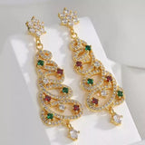 Christmas Tree Dangle Earrings - Trendsi - Flyclothing LLC