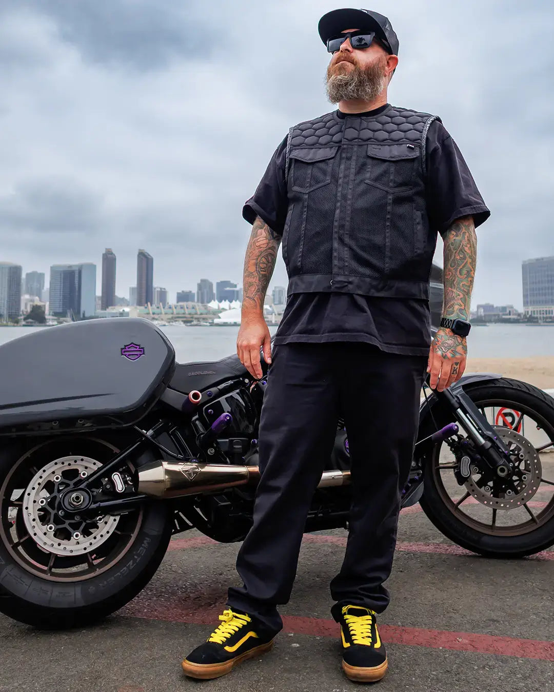 Hornet Moto Mesh Men's Club Style Vest - First Manufacturing Company - Flyclothing LLC