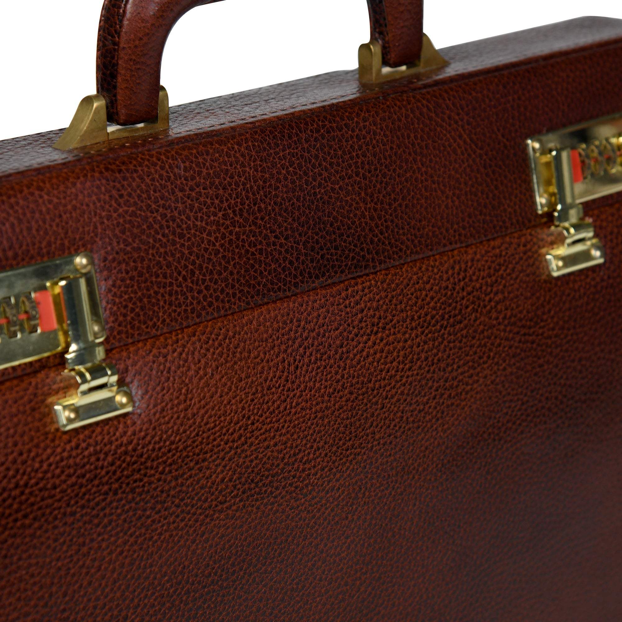 Rich Brown Office Suitcase - Classy Leather Bags - Flyclothing LLC