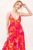 And The Why Floral Tiered Maxi Cami Dress with Pockets - Trendsi - Flyclothing LLC