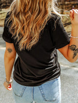 Halloween Ghost Boo Graphic Round Neck T Shirt - Trendsi - Flyclothing LLC