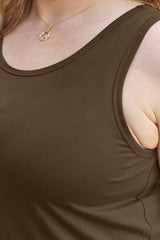 Basic Bae Full Size Round Neck Curved Hem Tank - ShopBasicbae - Flyclothing LLC