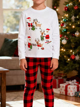 Children's Christmas Santa & Reindeer Pajama Set - Trendsi - Flyclothing LLC