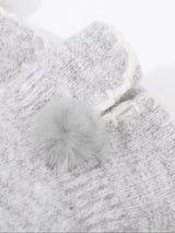 Pom-Pom Detail Gloves - Trendsi - Flyclothing LLC