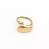 18K Gold-Plated Bypass Ring - Trendsi - Flyclothing LLC