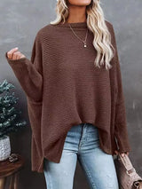 Waffle Knit Boat Neck T-Shirt - Trendsi - Flyclothing LLC