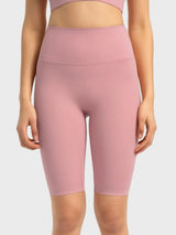 Millennia High Rise Wide Waistband Active Shorts - Trendsi - Flyclothing LLC