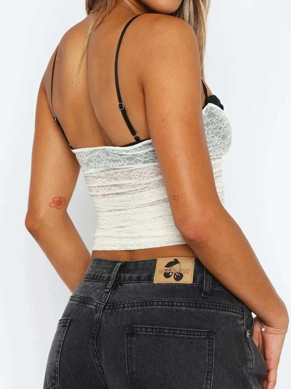 Lace Sweetheart Neck Cami - Trendsi - Flyclothing LLC