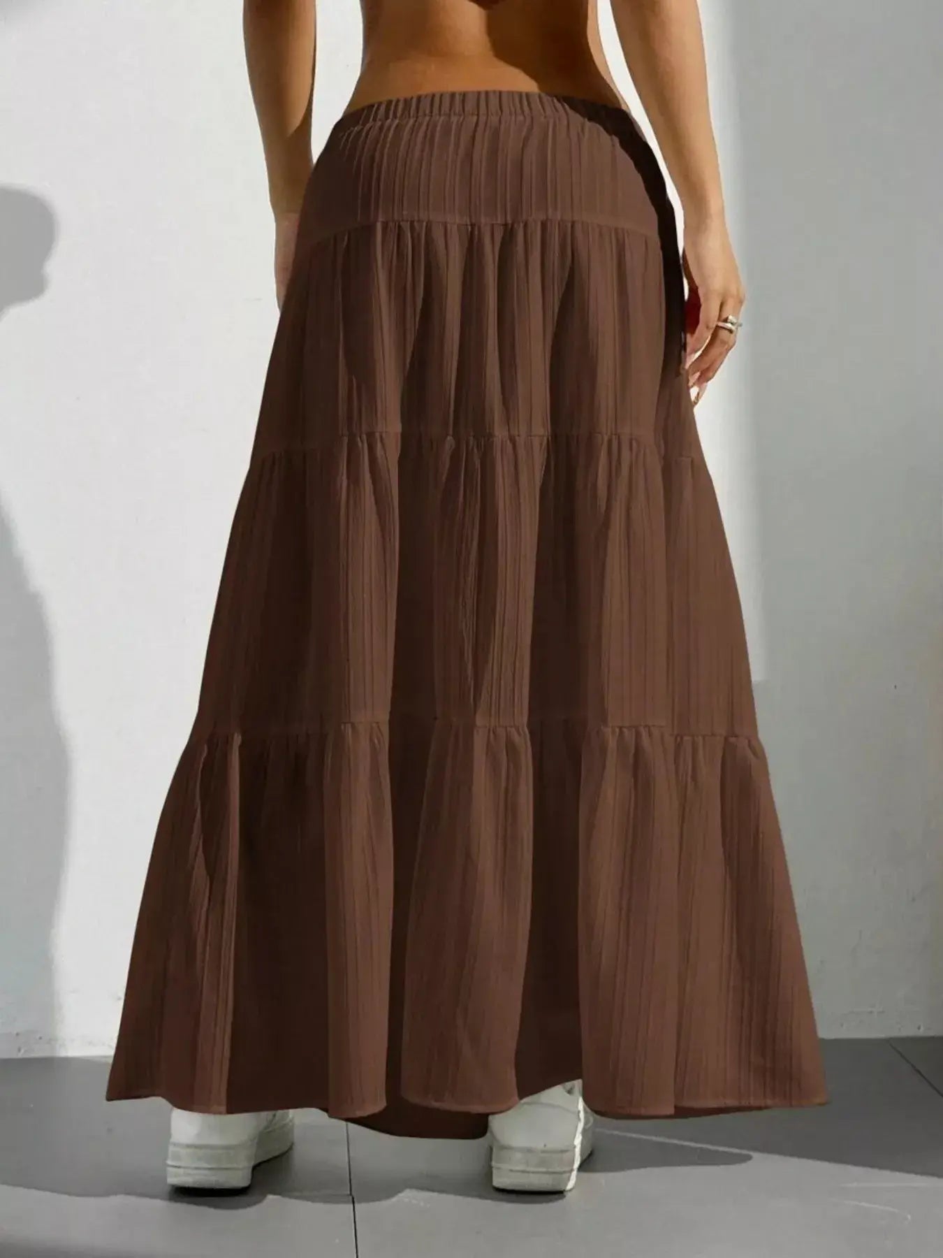 Flowy Tiered Maxi Skirt - Trendsi - Flyclothing LLC