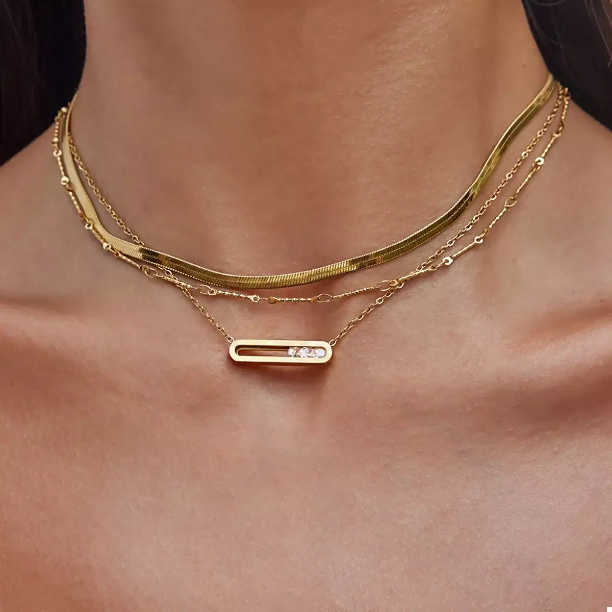 18K Gold-Plated Pendant Necklace - Trendsi - Flyclothing LLC