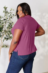 Basic Bae Full Size Round Neck Short Sleeve T-Shirt - ShopBasicbae - Flyclothing LLC