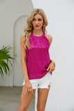 Sequin Grecian Neck Tank - Trendsi