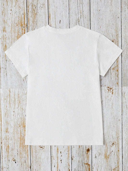 HAPPY EASTER Round Neck Short Sleeve T-Shirt - Trendsi - Flyclothing LLC