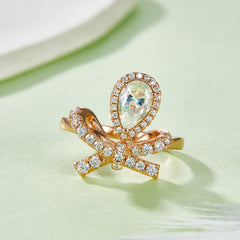 1 Carat Moissanite Zircon 925 Sterling Silver Ring - Trendsi