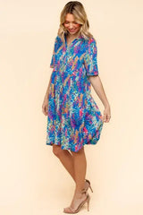 Haptics Johnny Collar Babydoll Dress with Side Pockets - Trendsi - Flyclothing LLC
