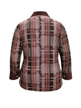Plus Size Plaid Button-Down Shirt - Trendsi - Flyclothing LLC