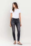 Lovervet Raw Hem Cropped Skinny Jeans - Trendsi - Flyclothing LLC