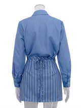 Striped Shirt and Asymmetrical Mini Skirt Set - Trendsi - Flyclothing LLC