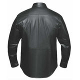 Titan - Mens Premium Leather Shirt Jacket - Unik Just for Bikers - Flyclothing LLC