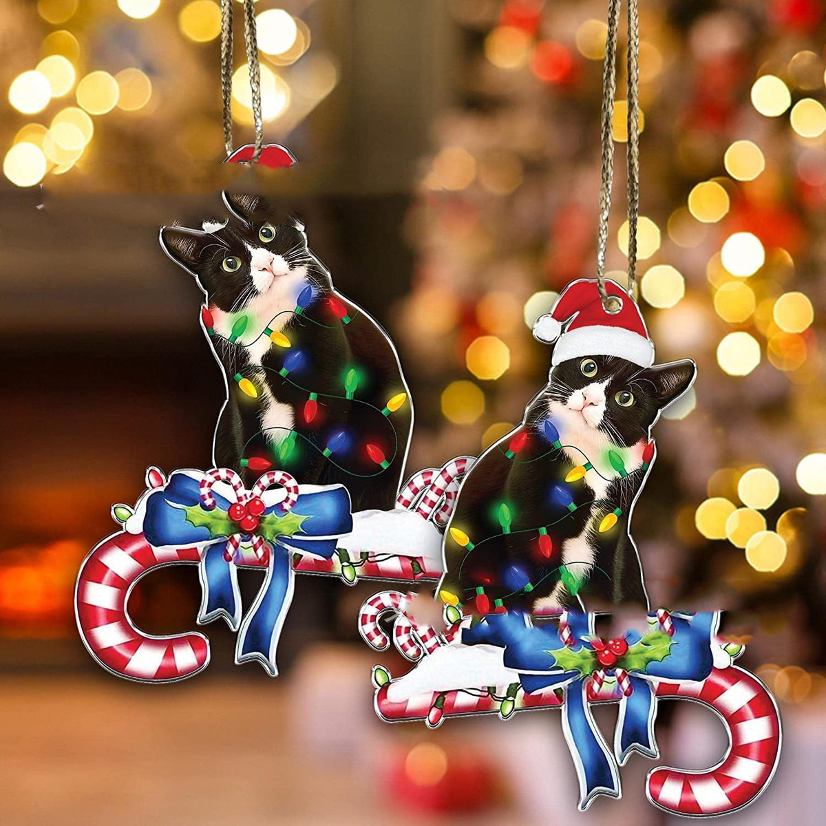Black Cat Christmas Halloween Decoration Cat Decoration Pendant - My Store - Flyclothing LLC