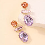 Alloy Geometric Dangle Earrings - Trendsi - Flyclothing LLC