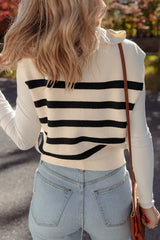 Ribbed Half Zip Collared Sweater Vest - Trendsi - Flyclothing LLC