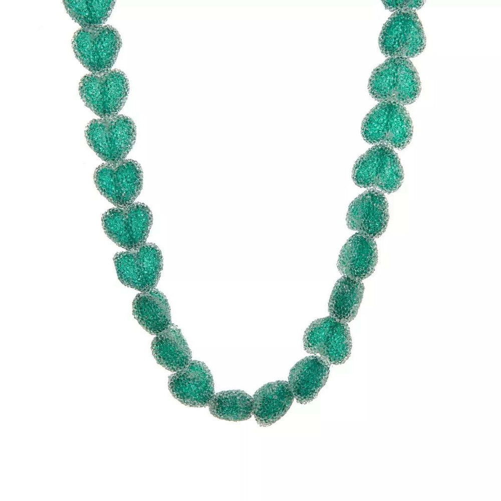 Colorful Resin Heart Necklace - Trendsi - Flyclothing LLC