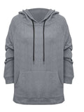 Full Size Drawstring Long Sleeve Hoodie - Trendsi - Flyclothing LLC