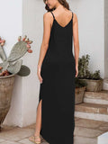Slit Scoop Neck Sleeveless Dress - Trendsi - Flyclothing LLC