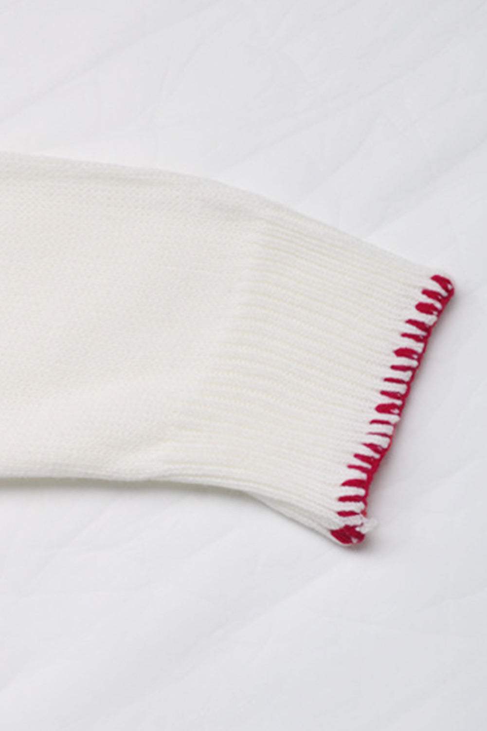 Bow Round Neck Drop Shoulder Sweater - Trendsi - Flyclothing LLC
