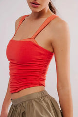 Square Neck Wide Strap Cami - Trendsi - Flyclothing LLC