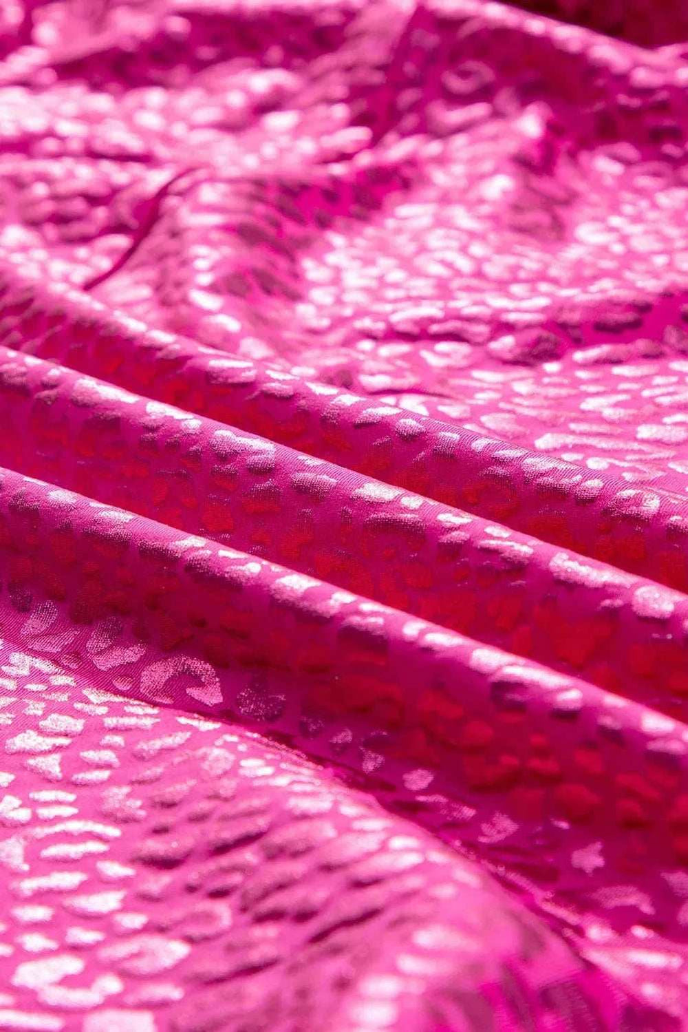 Leopard Johnny Collar Mini Dress - Trendsi - Flyclothing LLC