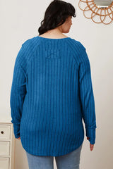Basic Bae Full Size Ribbed Thumbhole Sleeve T-Shirt - ShopBasicbae - Flyclothing LLC
