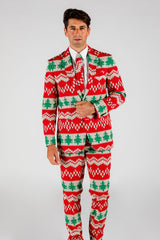 The Red Ryder | Knit Print Christmas Suit - Shinesty