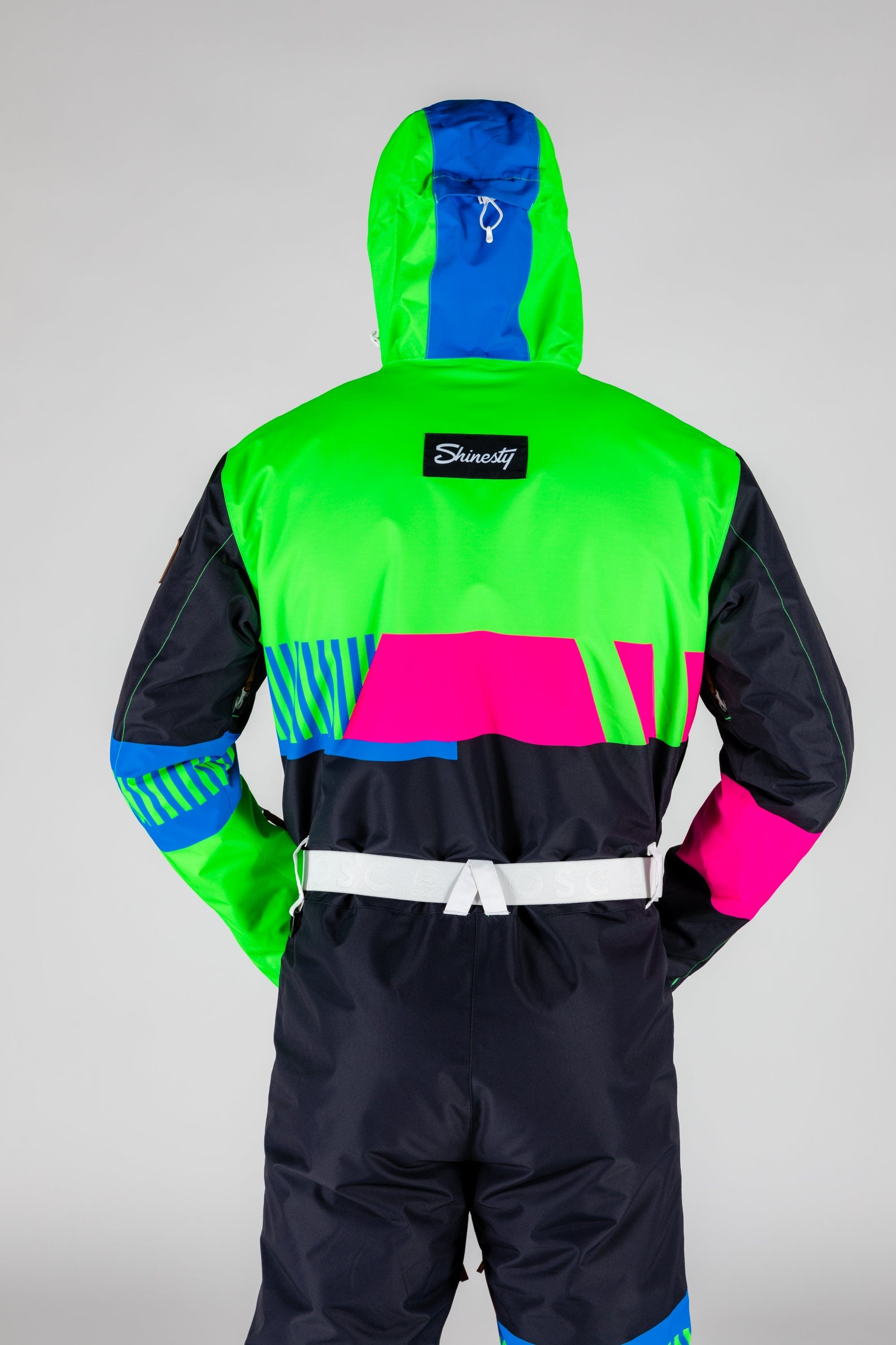 The Steep And Deep | Men's Retro Black Ski Suit - Shinesty