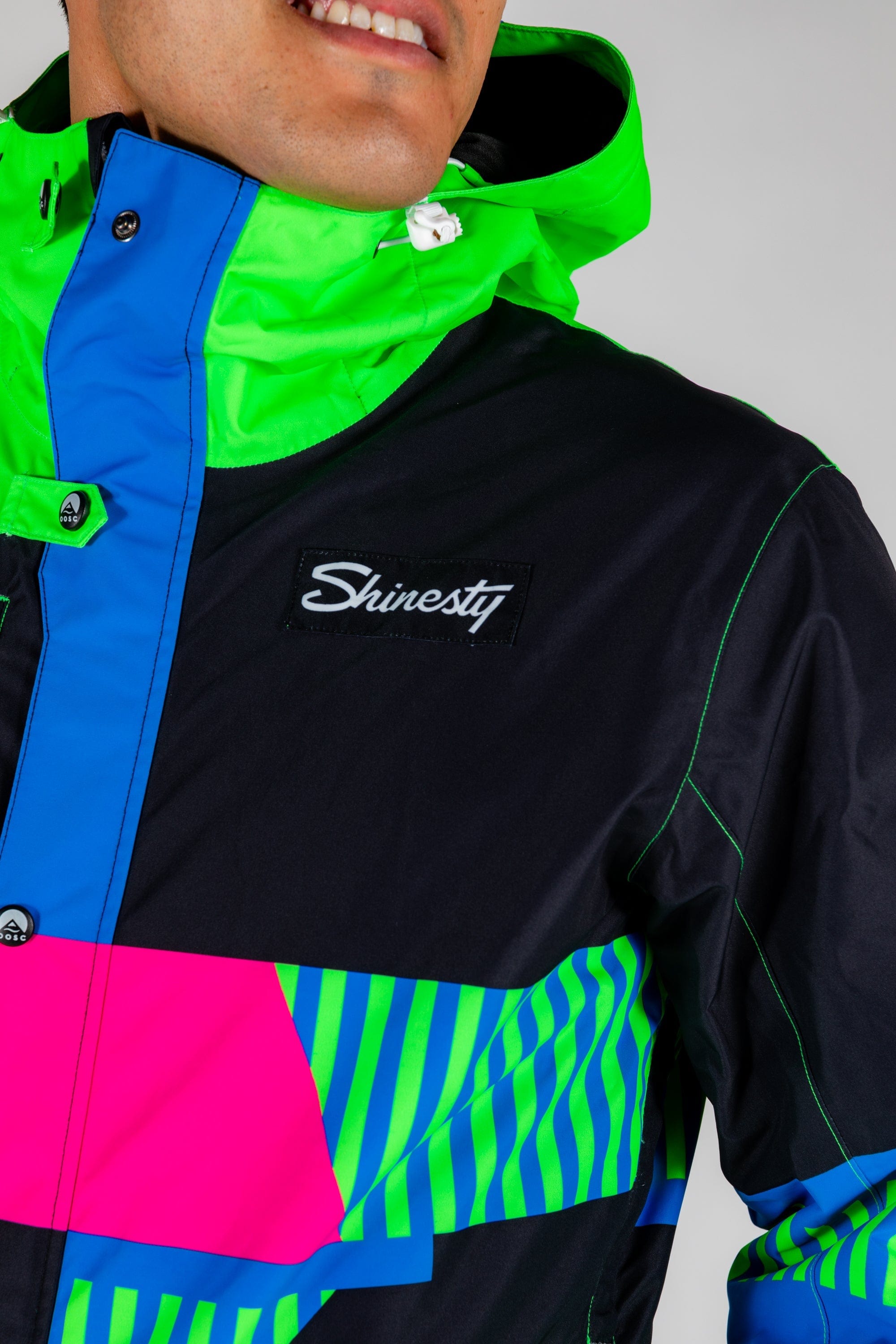 The Steep And Deep | Men's Retro Black Ski Suit - Shinesty