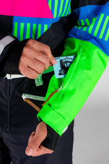 The Steep And Deep | Men's Retro Black Ski Suit - Shinesty